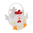 thumbnail image 2 of Elodie Panier de Pâques Vide Enfants avec Poignée Garçons Filles Bébé Panier de Rangement Blanc, 2 of 8