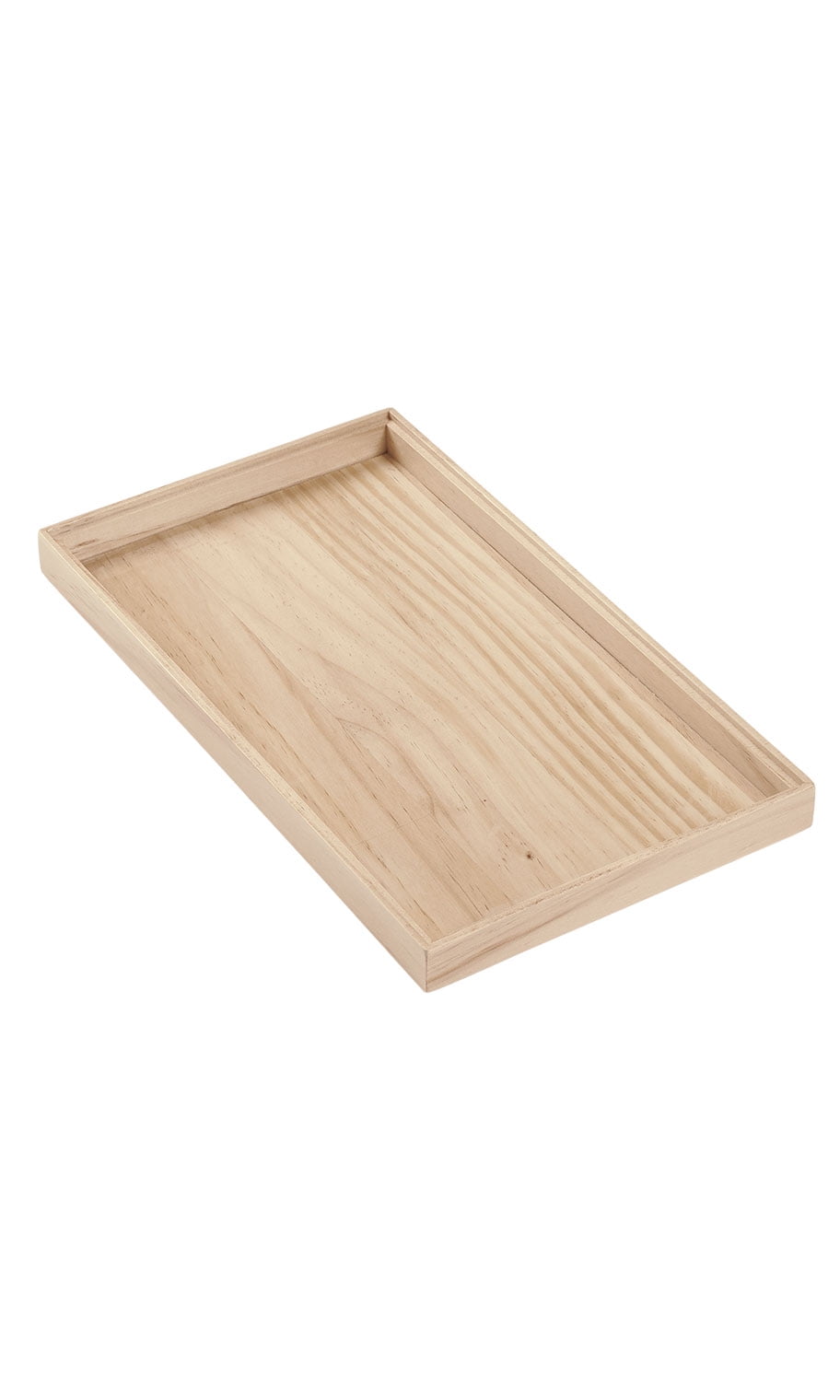 Natural Wood Sample Display Tray Wooden Jewelry Organizer 15" x 8 1/2" x 1" 