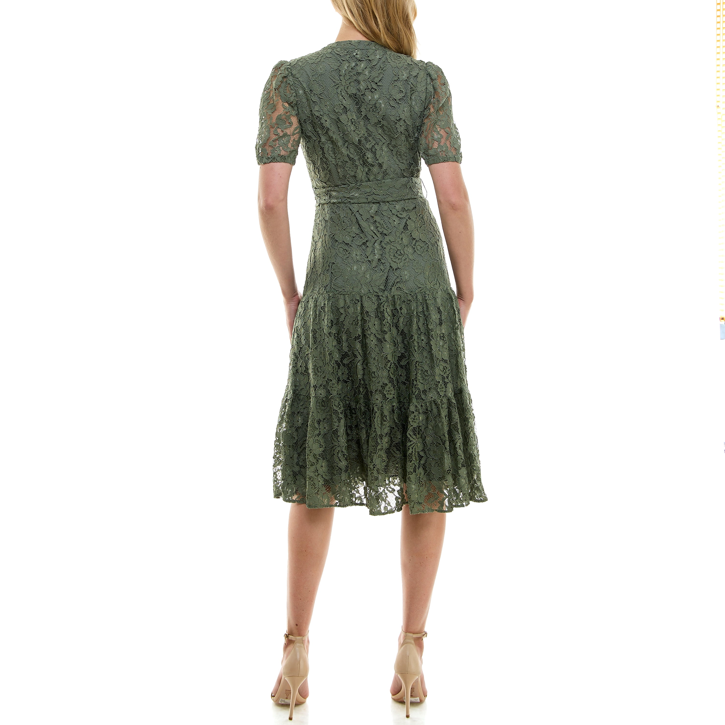 Nanette Lepore Women's Puff Sleeve Lace Midi Dress, Sizes XS-XXXL