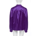 thumbnail image 4 of vastwit Kids Boys Praise Dance Shirt Satin Pullover Top Long Sleeve Church Liturgical Worship Dancewear Purple 16, 4 of 7