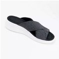 thumbnail image 1 of Large Size Bottom Slope With Fish Mouth Flying Woven Cross Sandals, 1 of 6