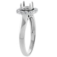 thumbnail image 3 of 14K White Gold Natural Diamond Halo Engagement Ring Princess Cut 0.91 cttw, size 5, 3 of 3