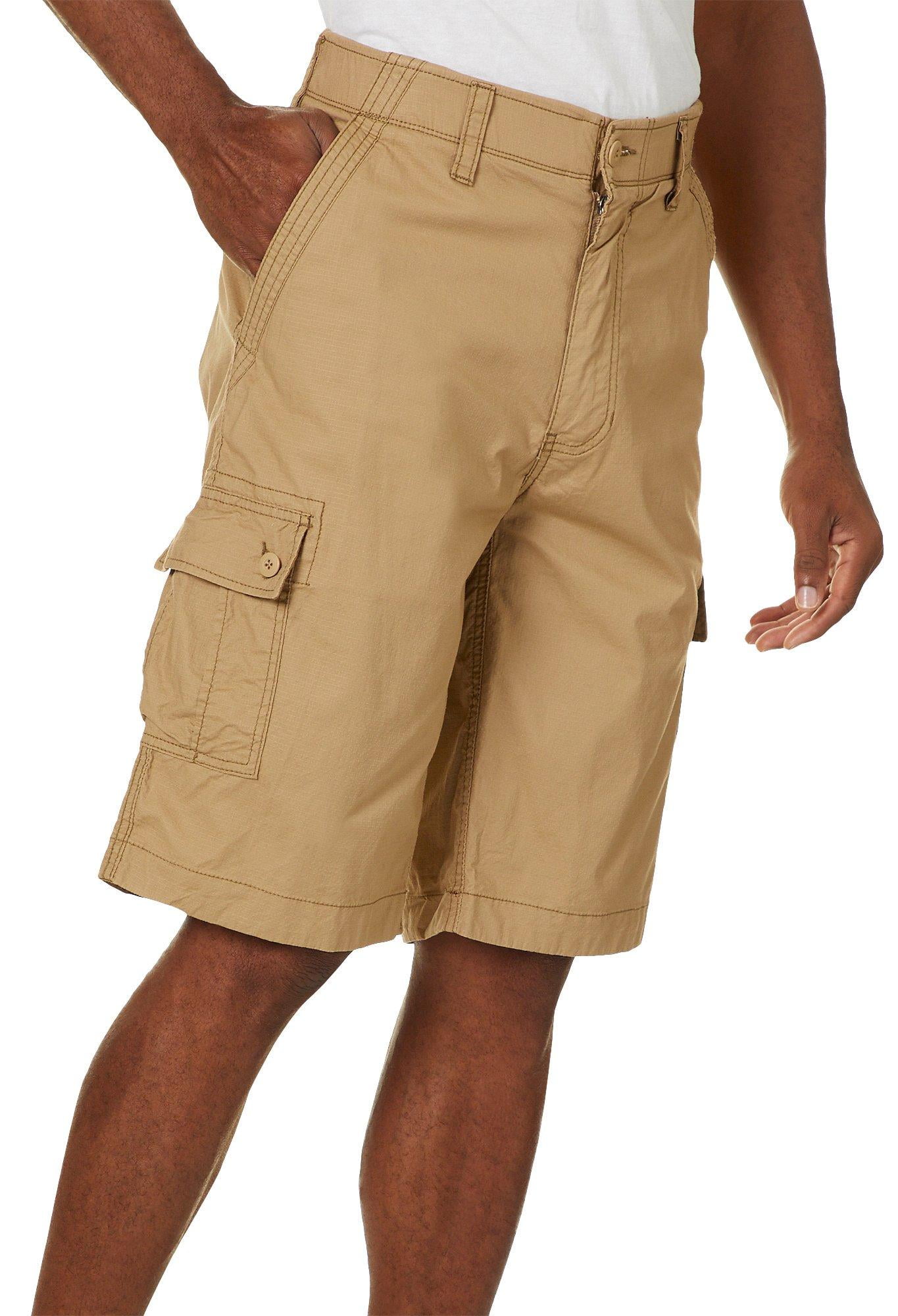 flex waist cargo shorts