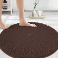 thumbnail image 1 of Juego de alfombras redondas MAYSHINE para baño | Alfombra de baño de chenilla suave y afelpada, absorbente y antideslizante | Alfombra de pelo largo lavable para ducha, dormitorio o decoración del hog, 1 of 1
