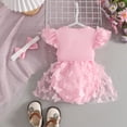 thumbnail image 4 of Newborn Baby Girl Romper Farm Outfit Animals Embroidery Smocked Onesie Ruffle Plaid Bodysuit Country Summer Clothes 6-12 Months 12-24 Months 2t 3t 4t 5t 6t 7t 8t 9t Children 6-9 Months, 4 of 5