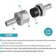 thumbnail image 3 of Automotive fuel check valve 8mm aluminium alloy petrol diesel check valve backstop valve, 3 of 5