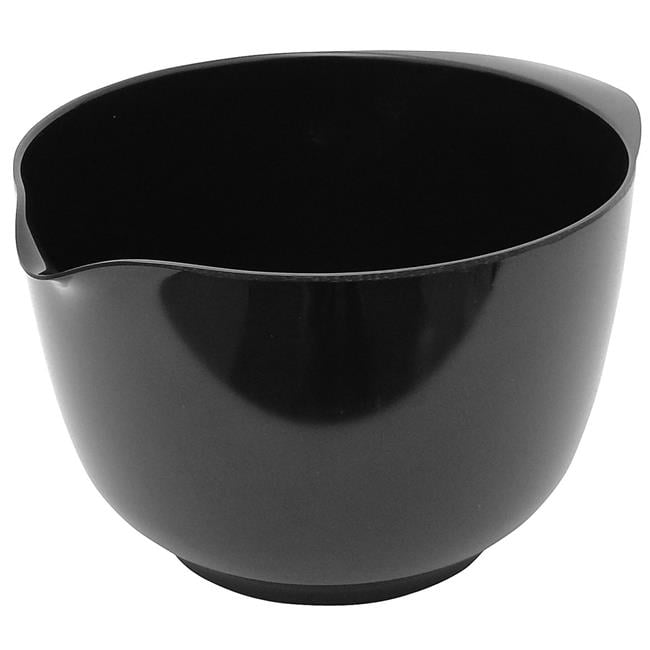 4 litre Melamine Mixing Bowl Black, Pack of 6