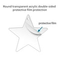 thumbnail image 5 of Pompotops Christmas Snowflake Star With Hole Blank Transparent Acrylic DIY Handwritten Holiday Decorations, 5 of 8