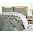thumbnail image 3 of Ambesonne Sage Duvet Cover Set, Rustic Boho Abloom Folk Art, Calking, Laurel Green Off White, 3 of 4