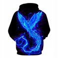 thumbnail image 4 of Sudadera con capucha para hombre con estampado digital 3D Flame Phoenix Sudadera con capucha, 4 of 5