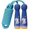 thumbnail image 1 of Cuerda para saltar para niños con mango de madera, cuerda para saltar de algodón suave para niños, sin enredos-AM, 1 of 5