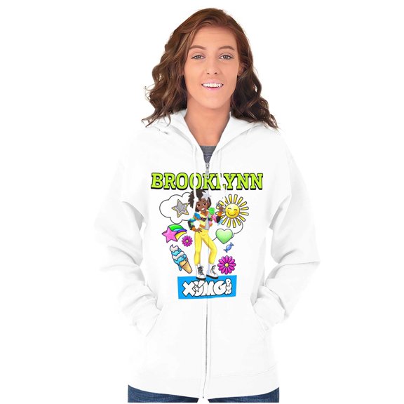 XOMG POP Brooklynn Popstar Dream Women Plus Size Zipper Hoodie Brisco Brands 2X