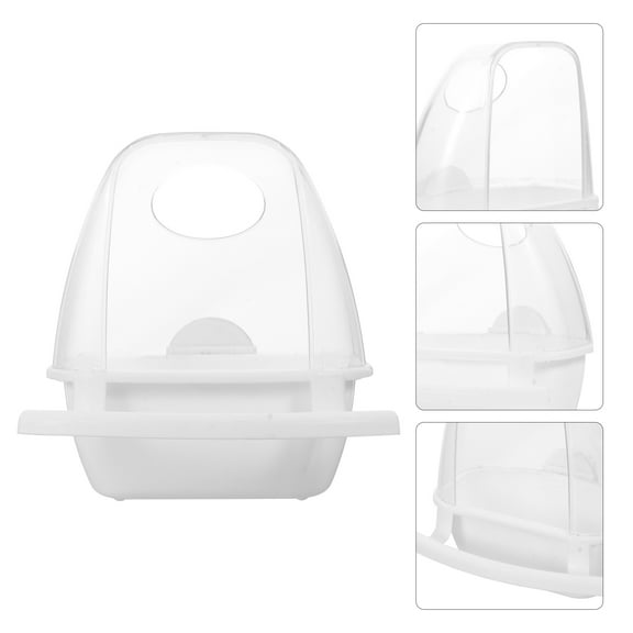 WHAMVOX Feeding -proof Bird Food Box Pet Feeder Container for Parrots