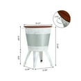 thumbnail image 5 of End Table Set Of 2 With Hidden Storage Compartment Round Accent Side Table Coffee Table For Farmhouse Living Room Home Leisure Area, 5 of 9