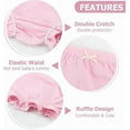 thumbnail image 2 of BIIOVENR 4 Pcs Baby Bloomers for Toddler Newborn Diaper Covers for Girls Cotton Briefs Shorts Underwear, 2 of 5