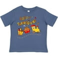 thumbnail image 3 of Inktastic Happy Thanksgiving Turkey Train with Food Boys or Girls Toddler T-Shirt, 3 of 5