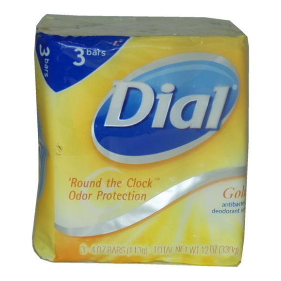 Savon Déodorant Antibactérien Gold par Dial pour Unisexe - 3 x 4 oz Savon