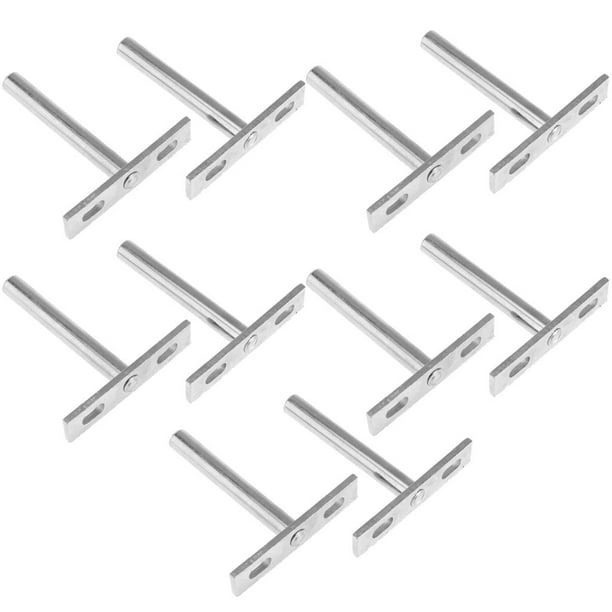 10 soportes para estante de pared resistentes, soporte de ángulo en forma de T. 3 pulgadas