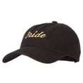 thumbnail image 2 of Glitter Bride Embroidered Unstructured Washed Cap - Black OSFM, 2 of 5