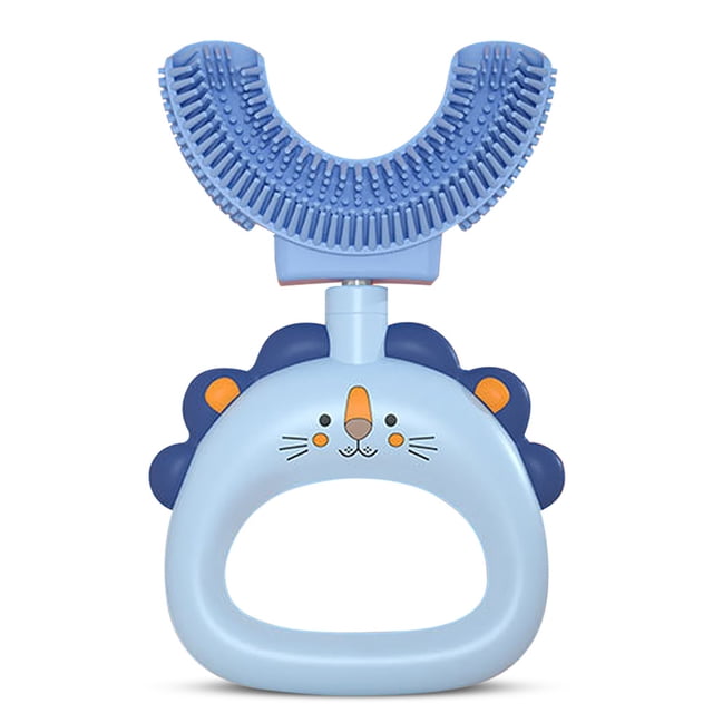 Wosthever Cepillo de de silicona en forma de U para entrenamiento de niños, cepillo de Manual de 360 grados, limpieza de lengua Suministros de limpieza para el hogar Azul Wosthever HA028517-02B