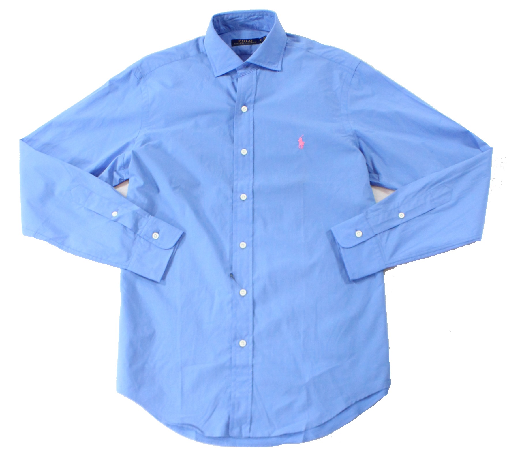 Ralph Lauren NEW Solid Arial Blue Mens Size XL Button Down Shirt