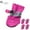 Pink#7, variant on Waterproof Dog Boots for Small Dogs | Non-Slip Paw Protector with Reflective Straps | Fleece-Lined Comfortable Dog Shoes | Set of 4