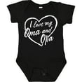 thumbnail image 3 of Inktastic I Love My Oma and Opa in White Chalk Heart Boys or Girls Baby Bodysuit, 3 of 5