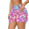 thumbnail image 5 of Uorisango Easter Egg Womens Tennis Skirt Stretchy Fashionable Women's Athletic Golf Skorts Skirts with Pockets for Workout Pickleball Relaxed Comfortable Outing Wear Womens, 5 of 7