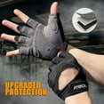 thumbnail image 3 of Atercel Workout Gloves for Men Women Gym Weight Lifting Gloves With Full Palm Protection Gray,XL, 3 of 6