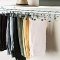 thumbnail image 2 of Heavy-Duty Add-On Metal Skirt Hangers with Clips, Multi Stackable Add on Metal Hangers, Adjustable Clip Pants Hanger, Skirt Hanger with Clips, Chrome Hook, Cascading Clip Hanger Jeans (10 Pack), 2 of 3