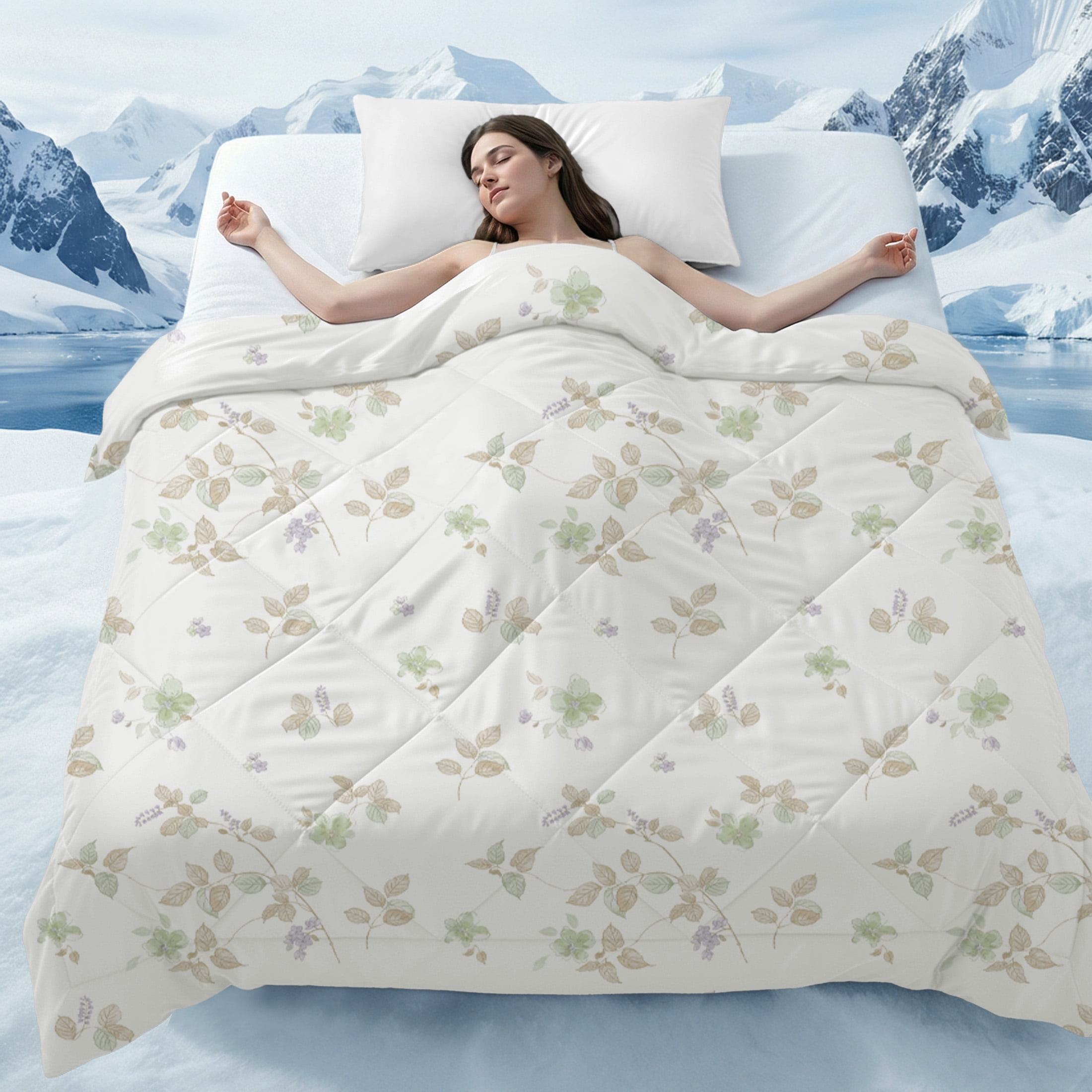 Cooling Blanket Twin Size, Double-Sided Q-Max>0.45 Arc-Chill Summer Blanket, Breathable Soft All-Season Breathable Lightweight Comforter for Hot Sleepers and Night Sweats