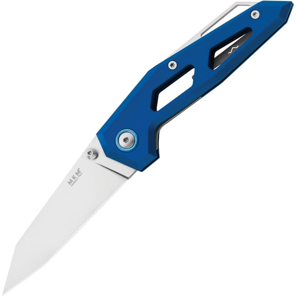 MKM MK EGL-ABL Edge 3" Stainless Blade Blue Handle Folding Knife