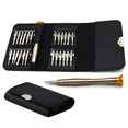 thumbnail image 1 of 25-In-1 Leather Case with Pentagonal Multi- Mobile Phone Precision Watch Glasses Aluminum Screwdriver Set, 1 of 6