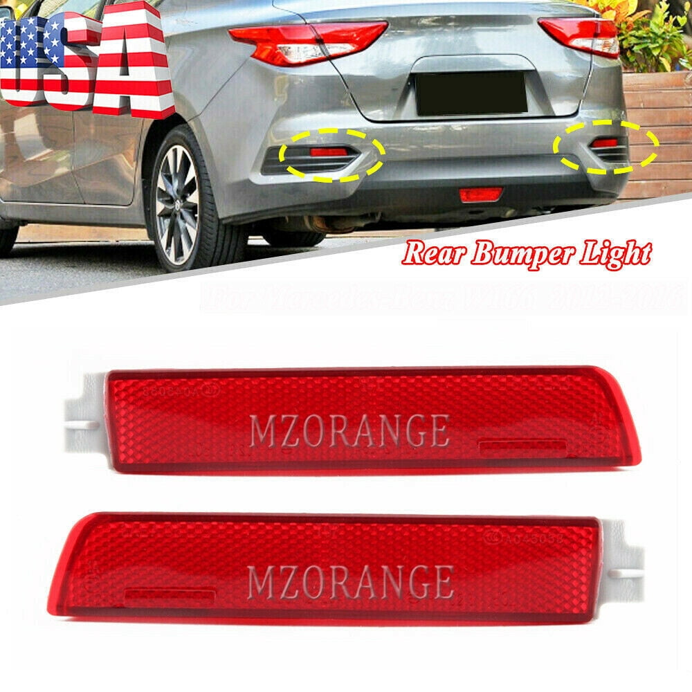 MZORANGE 2pcs Rear Bumper Reflector Lights For Nissan Sentra 2013 2014 2015 2016 2018 Tail Brake Stop Lamp