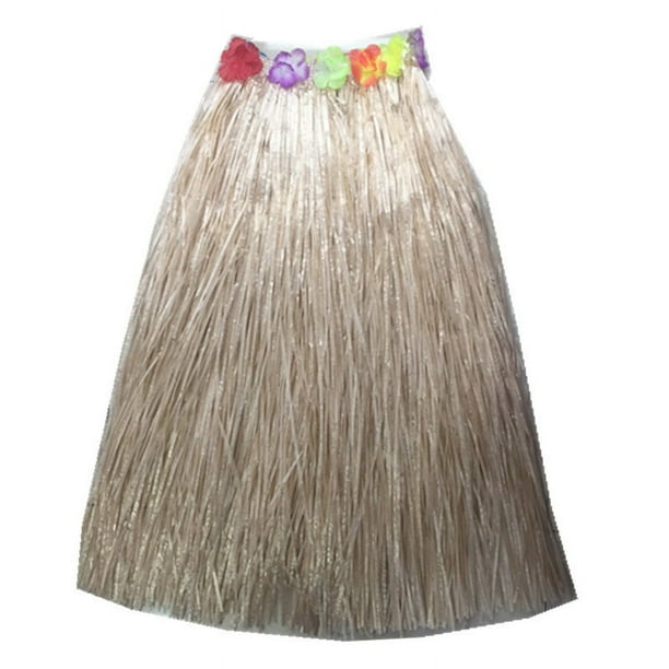 Falda de hierba de 30 a 80 cm para niños y adultos, falda de hierba hawaiana para disfraz, fiesta de disfraces, falda de hierba