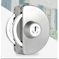 No Drilling Stainless Steel Glass Door Lock Double Glass Door Lock
