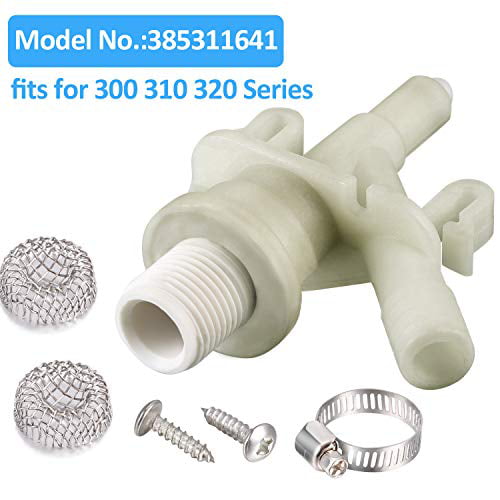 Plastic Water Valve Kit 385311641 for 300 310 320 Series Compatible with Sealand Marine Toilet Replacement and F300/F310 Toilet Water Valve Replacement 1 Piece 