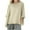 Plus Size Linen Shirts for Women-Z29 Khaki, variant on Mifsaly linen shirts for women 3/4 sleeve crewneck oversized tshirts dressy casual summer tops beach vacation lightweight blouse loose comfy spring outfits S
