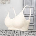 thumbnail image 3 of BaoFuBaoMei Womens Ribbed Bras Plus Size Push up Wireless Bra Adjustable Strap Seamless Brassiere Supportive Breathable Bralette, 3 of 4
