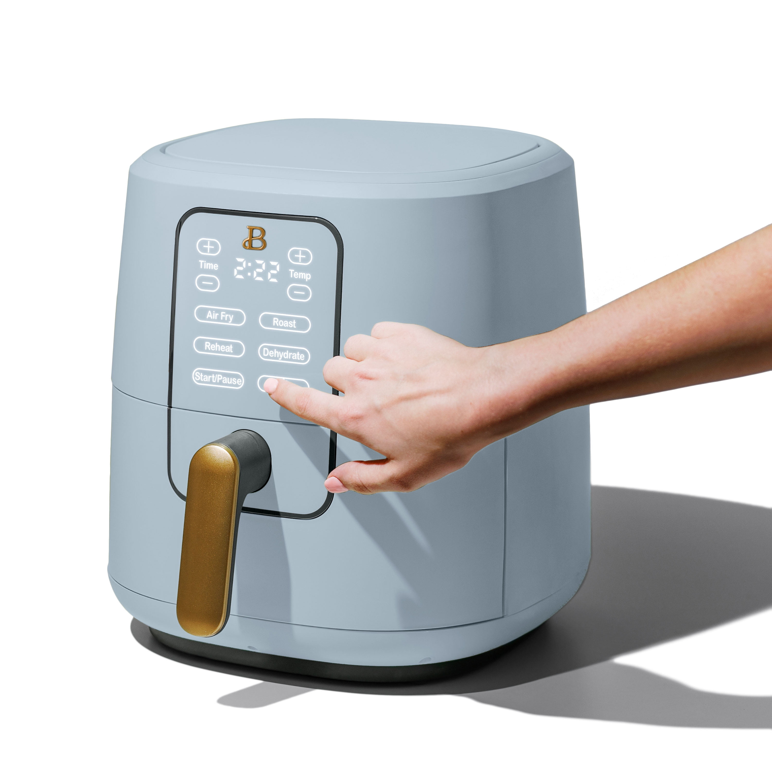 Beautiful 6 Qt Air Fryer with TurboCrisp Technology and Touch-Activated Display, Cornflower Blue by Drew Barrymore