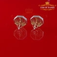 thumbnail image 6 of King of Bling's 0.33ct Diamond Stud Octagon Earrings for Women's Yellow 925 Sterling Silver, 6 of 12