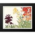 thumbnail image 2 of Konan, Tanigami 24x20 Black Modern Framed Museum Art Print Titled - Japanese Flower Garden I, 2 of 5
