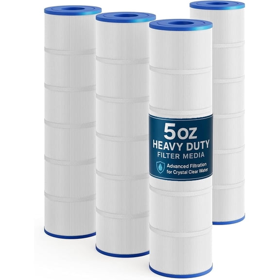 4 Pack CV340 Pool Filter Cartridges Compatible with Jandy CL340, CV340, Heavy Duty 5oz Fabric for Superior Filtration & Durability, Replaces PJAN85, Ultral-A8, A0557900