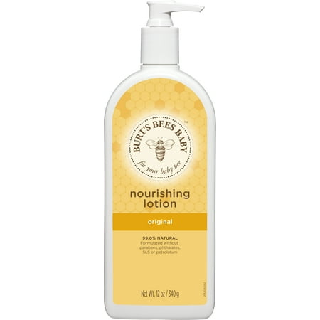 Burt's Bees Baby Nourishing Lotion, Original Scent Baby Lotion - 12 Ounce (Best Hypoallergenic Baby Lotion)