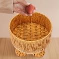 thumbnail image 5 of FRCOLOR  Woven Storage Tray Multi-function Bread Basket Baskets Large Wicker, 5 of 8