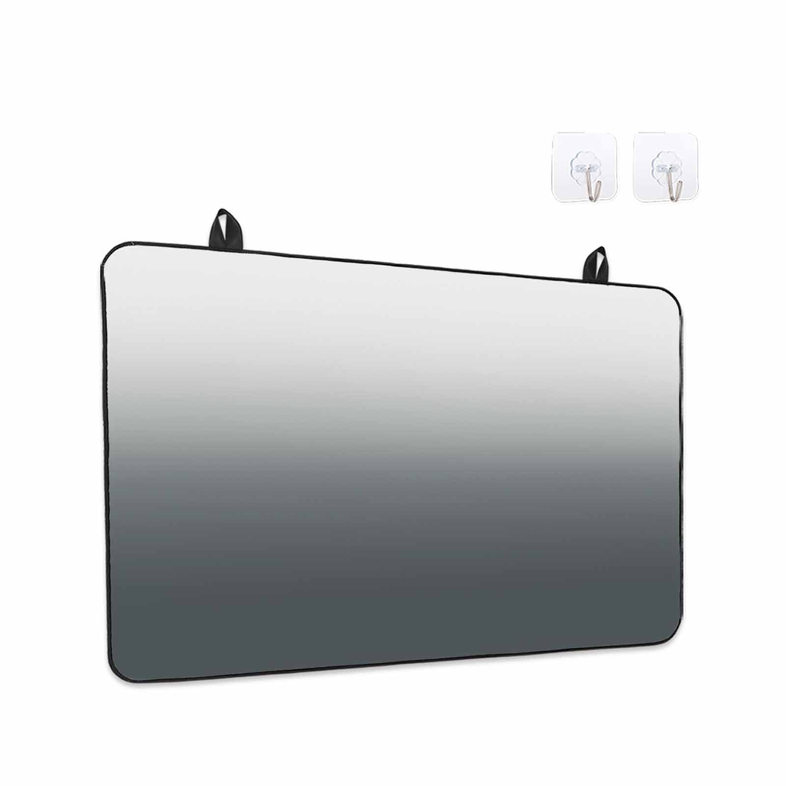 Grey Ombre Stove Top Cover for Electric Stove, Heat-proof & Non Slip Glass Top Stove Cover Protector, Gray White Gradient Modern Abstract Art Kitchen Flat Cooktop Rubber Mat 28.5x20.5 Inches