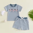 thumbnail image 2 of Soepste Toddler Summer Outfits 3T Boys Clothes Toddler Boy Clothes Summer Outfits Kids Short Sleeve T-Shirt And Shorts, 2 of 3