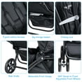 thumbnail image 4 of Infans Foldable Double Baby Stroller Lightweight Front & Back Seats Pushchair Black, 4 of 6