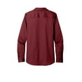 thumbnail image 4 of Port Authority Ladies Long Sleeve SuperPro React Twill Shirt, Burgundy, 4X-Large, 4 of 4