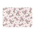 thumbnail image 2 of Front Door Mat Indoor Outdoor Outside Entrance - 16*24in Washable Cow Bows Cowgirl Boots Print Thin Bathroom Rugs Fit Under Door, Bath Rugs for Bathroom, Kitchen Rugs Mats for Floor, 2 of 6